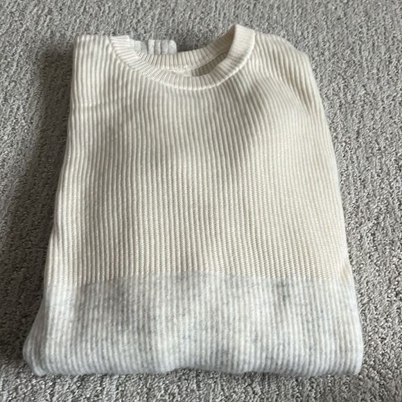 Lululemon wool tunic sweater size 8 cream/heather - Picture 7 of 7